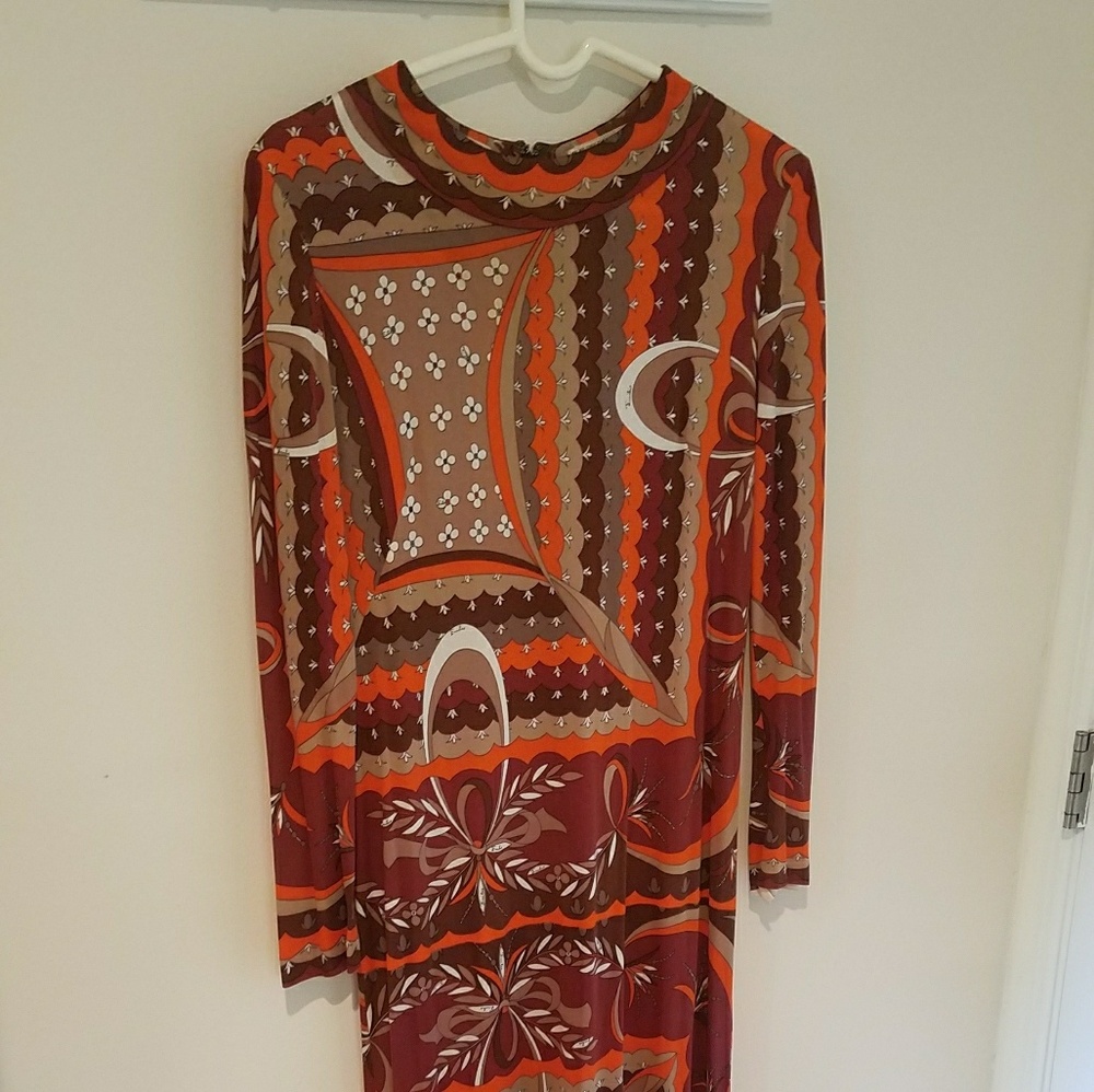 Vintage silk gown Emilio Pucci